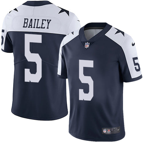 Nike Dallas Cowboys 5 Dan Bailey Navy Blue Thanksgiving Mens Stitched Nfl Vapor Untouchable Limited Throwback Jersey