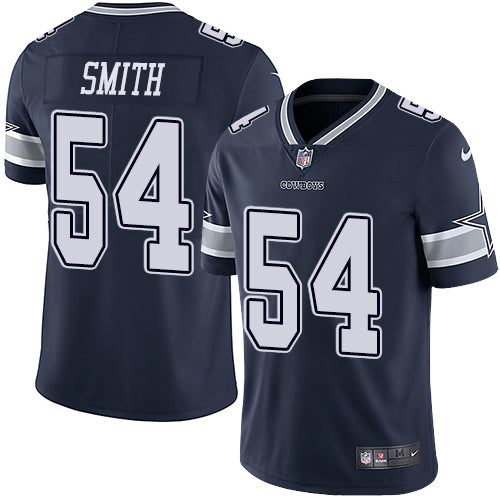 Nike Dallas Cowboys 54 Jaylon Smith Navy Blue Team Color Mens Stitched Nfl Vapor Untouchable Limited Jersey
