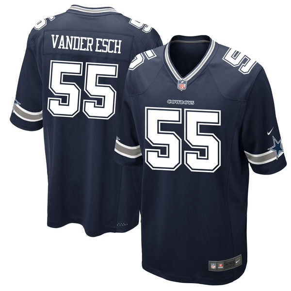 Nike Dallas Cowboys 55 Leighton Vander Esch Navy 2018 Nfl Draft Pick Elite Jersey