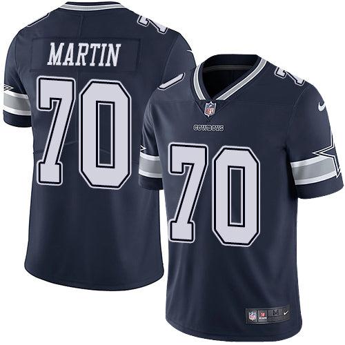 Nike Dallas Cowboys 70 Zack Martin Navy Blue Team Color Mens Stitched Nfl Vapor Untouchable Limited Jersey