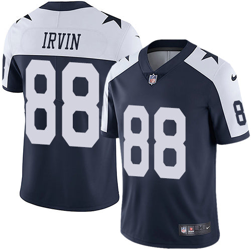 Nike Dallas Cowboys 88 Michael Irvin Navy Blue Thanksgiving Mens Stitched Nfl Vapor Untouchable Limited Throwback Jersey