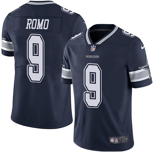 Nike Dallas Cowboys 9 Tony Romo Navy Blue Team Color Mens Stitched Nfl Vapor Untouchable Limited Jersey