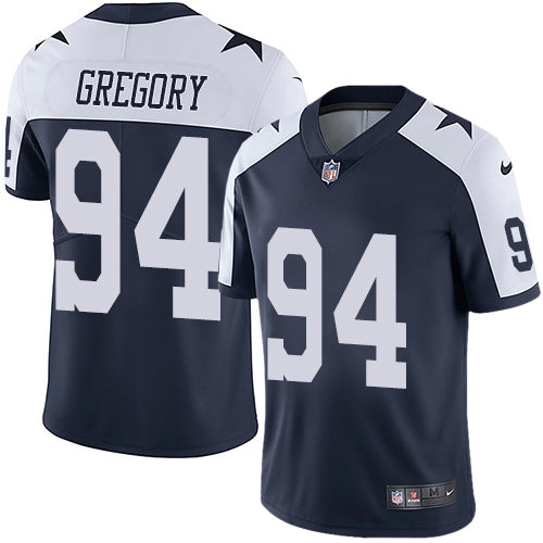 Nike Dallas Cowboys 94 Randy Gregory Navy Blue Thanksgiving Mens Stitched Nfl Vapor Untouchable Limited Throwback Jersey