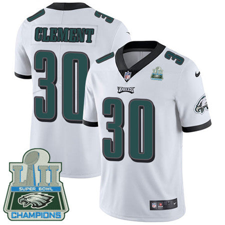 Nike Eagles 30 Corey Clement White Super Bowl Lii Champions Mens Stitched Nfl Vapor Untouchable Limited Jersey