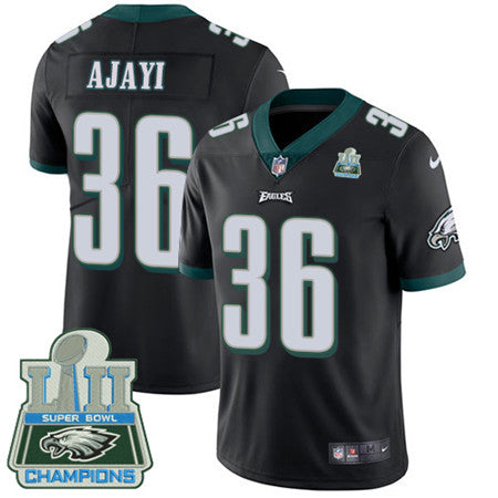 Nike Eagles 36 Jay Ajayi Black Alternate Super Bowl Lii Champions Mens Stitched Nfl Vapor Untouchable Limited Jersey