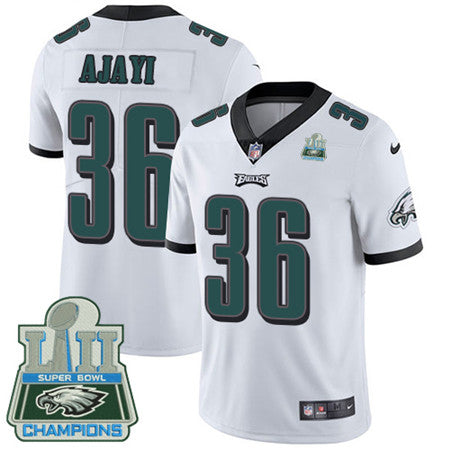 Nike Eagles 36 Jay Ajayi White Super Bowl Lii Champions Mens Stitched Nfl Vapor Untouchable Limited Jersey