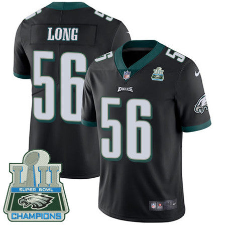 Nike Eagles 56 Chris Long Black Alternate Super Bowl Lii Champions Mens Stitched Nfl Vapor Untouchable Limited Jersey