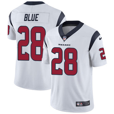 Nike Houston Texans 28 Alfred Blue White Mens Stitched Nfl Vapor Untouchable Limited Jersey