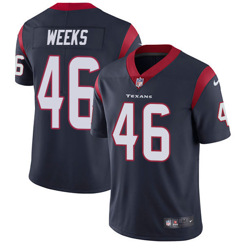Nike Houston Texans 46 Jon Weeks Navy Blue Team Color Mens Stitched Nfl Vapor Untouchable Limited Jersey