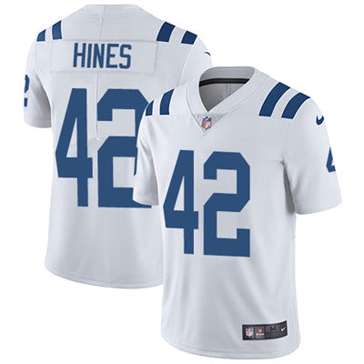 Nike Indianapolis Colts 42 Nyheim Hines White Mens Stitched Nfl Vapor Untouchable Limited Jersey