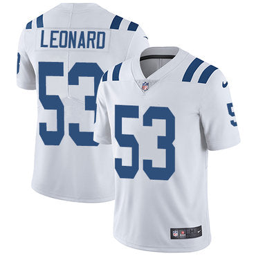 Nike Indianapolis Colts 53 Darius Leonard White Mens Stitched Nfl Vapor Untouchable Limited Jersey