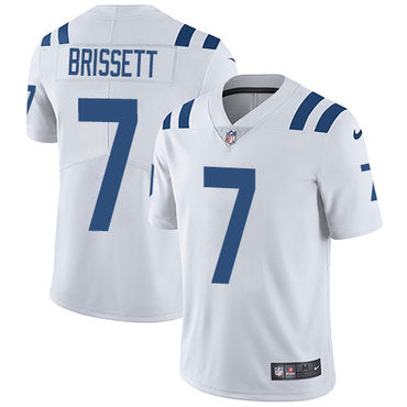 Nike Indianapolis Colts 7 Jacoby Brissett White Mens Stitched Nfl Vapor Untouchable Limited Jersey