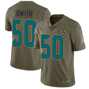 Nike Jacksonville Jaguars 50 Telvin Smith Olive Mens Stitched Nfl Limited 2017 Salute To Service Jersey