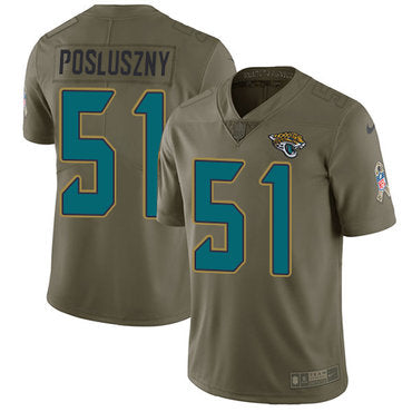 Nike Jacksonville Jaguars 51 Paul Posluszny Olive Mens Stitched Nfl Limited 2017 Salute To Service Jersey