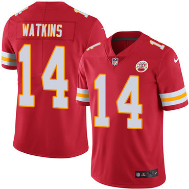 Nike Kansas City Chiefs 14 Sammy Watkins Red Team Color Mens Stitched Nfl Vapor Untouchable Limited Jersey