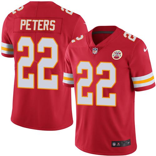 Nike Kansas City Chiefs 22 Marcus Peters Red Team Color Mens Stitched Nfl Vapor Untouchable Limited Jersey
