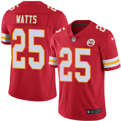 Nike Kansas City Chiefs 25 Armani Watts Red Team Color Mens Stitched Nfl Vapor Untouchable Limited Jersey
