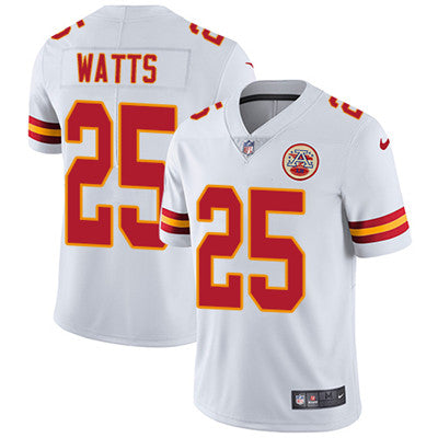 Nike Kansas City Chiefs 25 Armani Watts White Mens Stitched Nfl Vapor Untouchable Limited Jersey