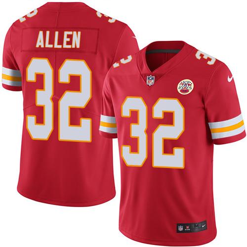 Nike Kansas City Chiefs 32 Marcus Allen Red Team Color Mens Stitched Nfl Vapor Untouchable Limited Jersey