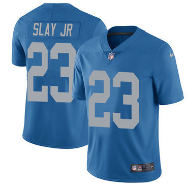 Nike Lions 23 Darius Slay Jr Blue Throwback Mens Stitched Nfl Limited Jersey
