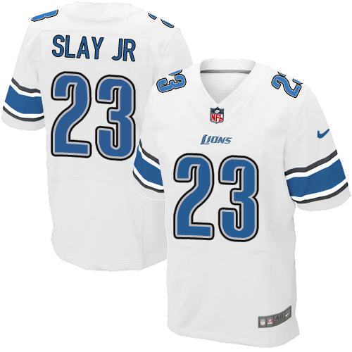 Nike Lions 23 Darius Slay Jr White Mens Stitched Nfl Elite Jersey