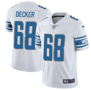 Nike Lions 68 Taylor Decker White Mens Stitched Nfl Limited Jersey