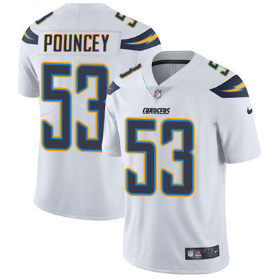 Nike Los Angeles Chargers 53 Mike Pouncey White Mens Stitched Nfl Vapor Untouchable Limited Jersey