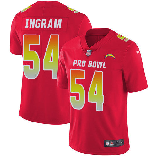 Nike Los Angeles Chargers 54 Melvin Ingram Red Mens Stitched Nfl Limited Afc 2019 Pro Bowl Jersey