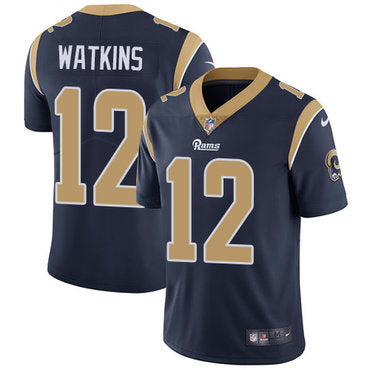 Nike Los Angeles Rams 12 Sammy Watkins Navy Blue Team Color Mens Stitched Nfl Vapor Untouchable Limited Jersey
