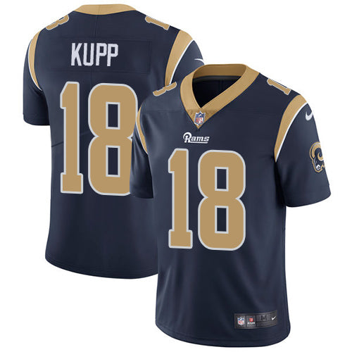 Nike Los Angeles Rams 18 Cooper Kupp Navy Blue Team Color Mens Stitched Nfl Vapor Untouchable Limited Jersey