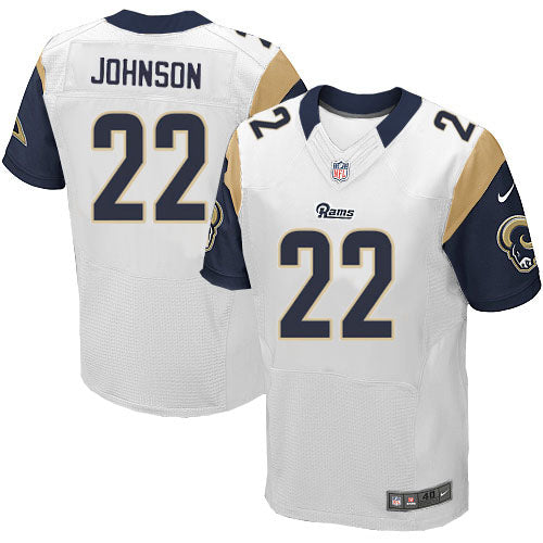 Nike Los Angeles Rams 22 Trumaine Johnson White Mens Stitched Nfl Elite Jersey