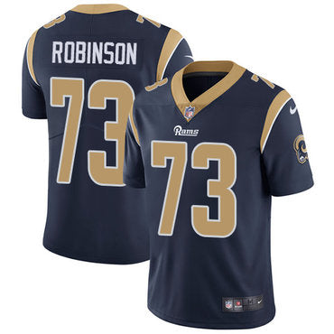 Nike Los Angeles Rams 73 Greg Robinson Navy Blue Team Color Mens Stitched Nfl Vapor Untouchable Limited Jersey