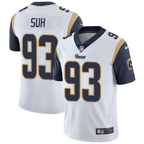 Nike Los Angeles Rams 93 Ndamukong Suh White Mens Stitched Nfl Vapor Untouchable Limited Jersey