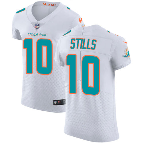 Nike Miami Dolphins 10 Kenny Stills White Mens Stitched Nfl Vapor Untouchable Elite Jersey