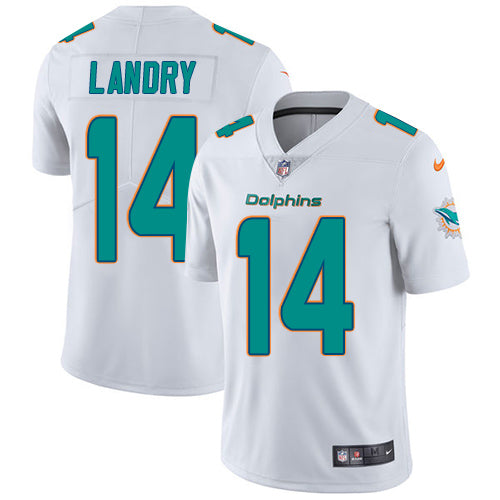 Nike Miami Dolphins 14 Jarvis Landry White Mens Stitched Nfl Vapor Untouchable Limited Jersey