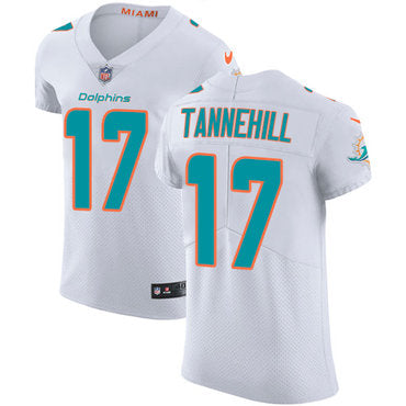 Nike Miami Dolphins 17 Ryan Tannehill White Mens Stitched Nfl Vapor Untouchable Elite Jersey