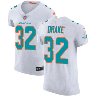 Nike Miami Dolphins 32 Kenyan Drake White Mens Stitched Nfl Vapor Untouchable Elite Jersey