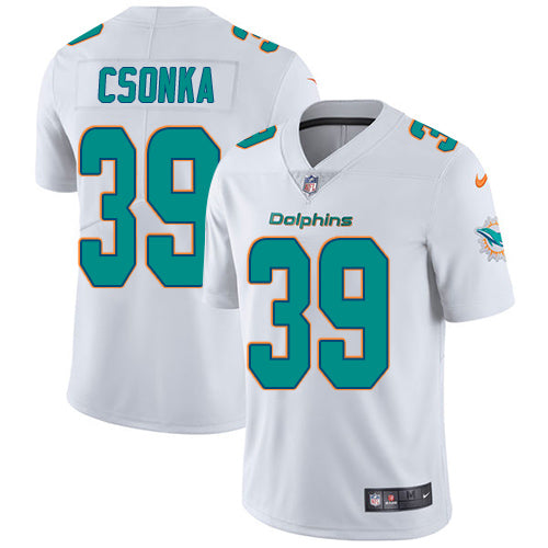 Nike Miami Dolphins 39 Larry Csonka White Mens Stitched Nfl Vapor Untouchable Limited Jersey