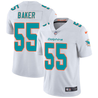 Nike Miami Dolphins 55 Jerome Baker White Mens Stitched Nfl Vapor Untouchable Limited Jersey