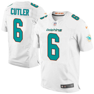 Nike Miami Dolphins 6 Jay Cutler White Mens Stitched Nfl New Elite Jersey