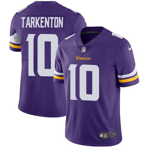 Nike Minnesota Vikings 10 Fran Tarkenton Purple Team Color Mens Stitched Nfl Vapor Untouchable Limited Jersey