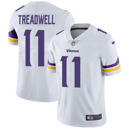 Nike Minnesota Vikings 11 Laquon Treadwell White Mens Stitched Nfl Vapor Untouchable Limited Jersey