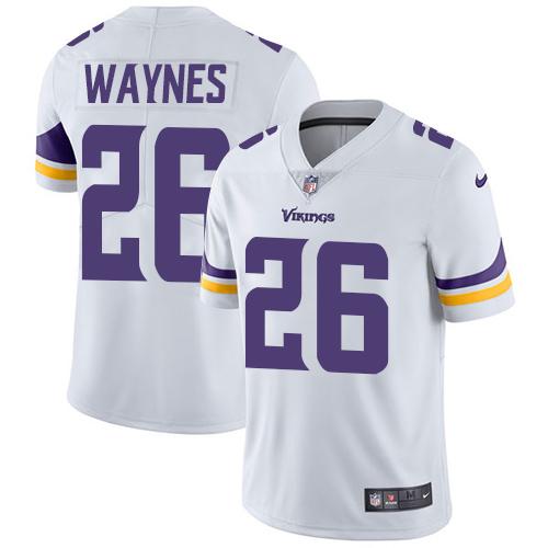 Nike Minnesota Vikings 26 Trae Waynes White Mens Stitched Nfl Vapor Untouchable Limited Jersey