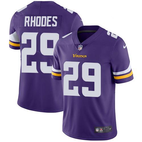 Nike Minnesota Vikings 29 Xavier Rhodes Purple Team Color Mens Stitched Nfl Vapor Untouchable Limited Jersey