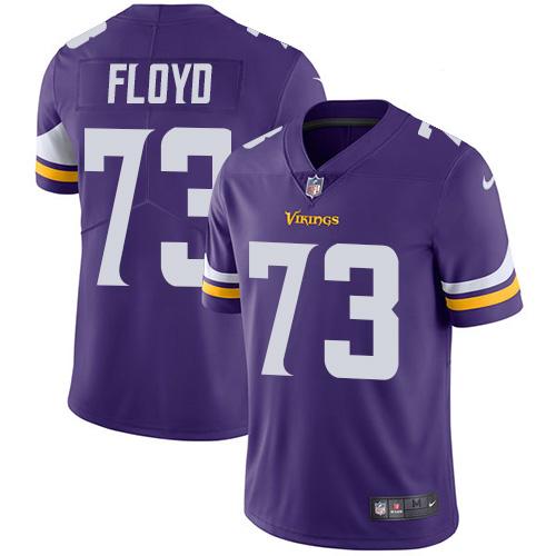 Nike Minnesota Vikings 73 Sharrif Floyd Purple Team Color Mens Stitched Nfl Vapor Untouchable Limited Jersey