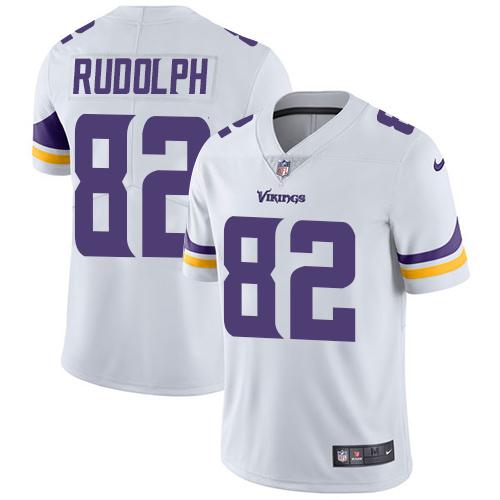 Nike Minnesota Vikings 82 Kyle Rudolph White Mens Stitched Nfl Vapor Untouchable Limited Jersey