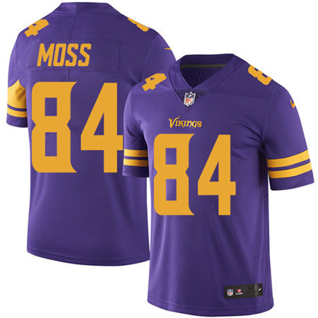 Nike Minnesota Vikings 84 Randy Moss Purple Mens Stitched Nfl Limited Rush Jersey