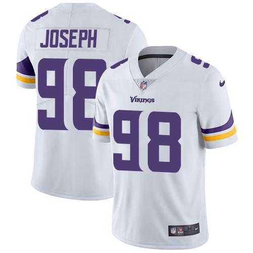 Nike Minnesota Vikings 98 Linval Joseph White Mens Stitched Nfl Vapor Untouchable Limited Jersey