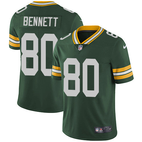 Nike New England Packers 80 Martellus Bennett Green Team Color Mens Stitched Nfl Vapor Untouchable Limited Jersey
