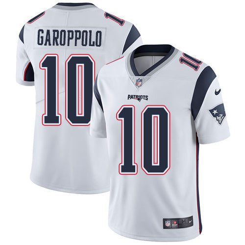 Nike New England Patriots 10 Jimmy Garoppolo White Mens Stitched Nfl Vapor Untouchable Limited Jersey